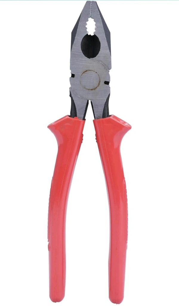 Taparia 1621-8 Steel (210mm) Combination Plier with Joint Cutter (Red and Black)