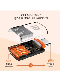 USB 3.0 to Type C OTG Adaptor, 10Gbps High Speed Data Transfer, Thunderbolt to USB Adapter, Compatible for All Type C Devices, Smartphone, Laptops, Tablets, Chargers, 