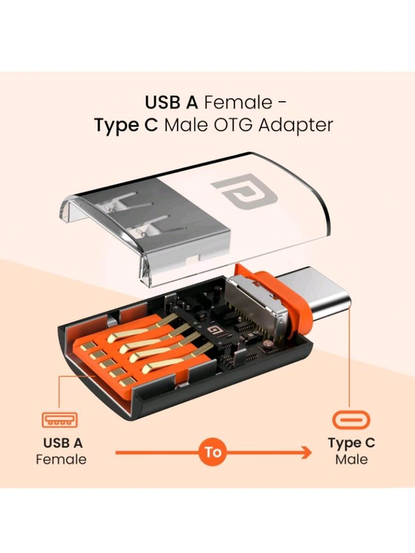 USB 3.0 to Type C OTG Adaptor, 10Gbps High Speed Data Transfer, Thunderbolt to USB Adapter, Compatible for All Type C Devices, Smartphone, Laptops, Tablets, Chargers, 