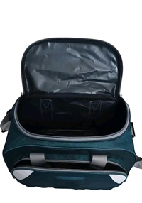 Strolley Duffel Bag - Luggage Travel with 2 wheels Duffel With Wheels (Strolley)  - Pine Green, L 40