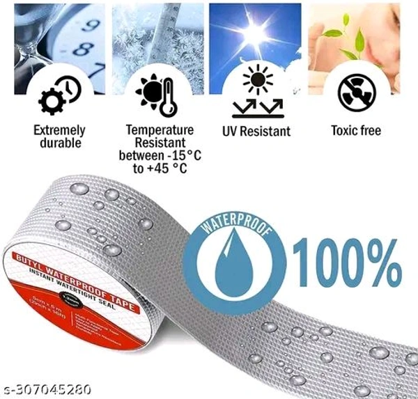 Self Adhesive High Temperature Aluminum Foil Butyl Rubber Tape (Pack of 1)
Name: Self Adhesive High Temperature Aluminum Foil Butyl Rubber Tape (Pack of 1)