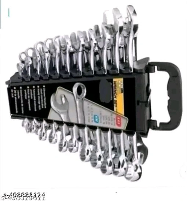 12 pcs Long Combination Spanner Set. Wrench Set/Spanner Set Tools kit/Set of 12 Piece/Tools kit for Home use. - Professional Spanners_5 Heavy Duty Eliptical Combination Spanners 12 Pcs. Set with 5 Double Sided Combination Wrench (Pack of 1) Double Sided Combination Wrench