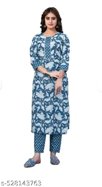 :*Banita Alluring Kurtis* - Thatch Green