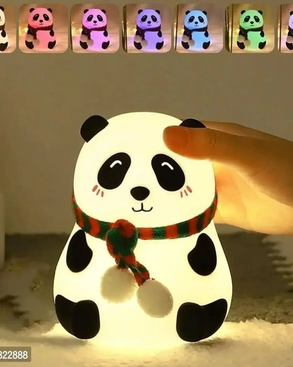 Panda Lamp, Panda Gifts, Panda Touch Siliceeone Lamp, Birthday Gift for Girls and Boys, Panda Light Lamp, Kids Night Light, Siliconeee lamp, Rechargeable - Close Eye - free size