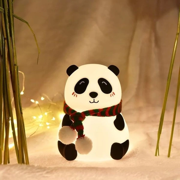 Panda Lamp, Panda Gifts, Panda Touch Siliceeone Lamp, Birthday Gift for Girls and Boys, Panda Light Lamp, Kids Night Light, Siliconeee lamp, Rechargeable - Close Eye - free size
