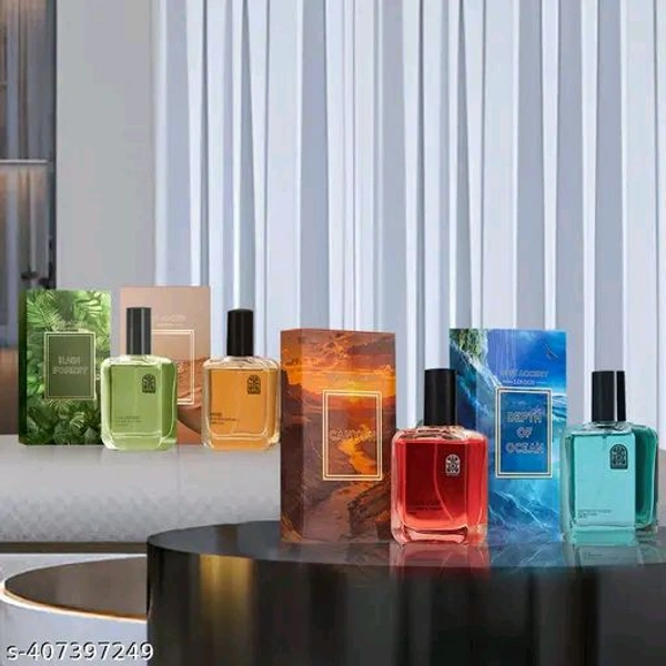 Brit Accent BRIT ACCENT Combo Pack Of 4|Depth Of Ocean-Dune-Canyon-RainForest|Parfum|Long-Lasting| Eau de Perfume  - 200 ml - Free Size