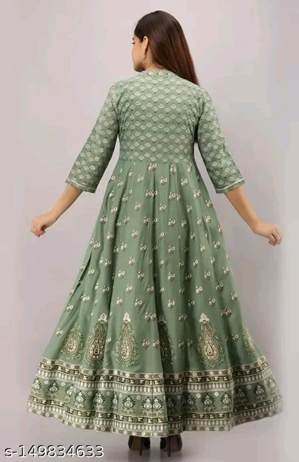 Ethnic Wear Kurti For Girls - Mint Green, XXL
