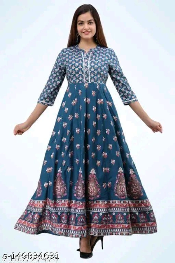 Ethnic Wear Kurti For Girls - Astronaut Blue, XL