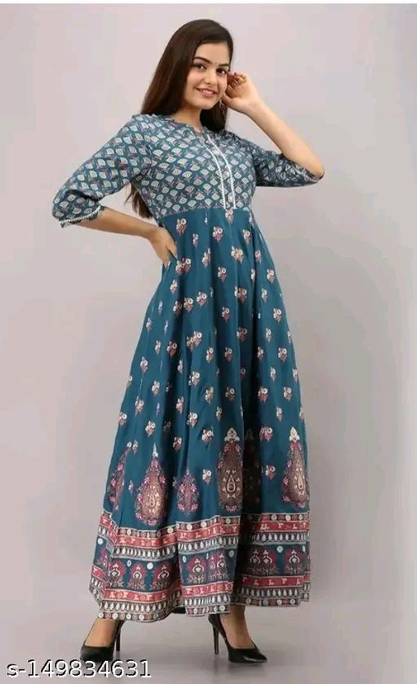 Ethnic Wear Kurti For Girls - Astronaut Blue, XL