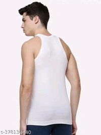 DOLLAR Men's (Pack of 6) White Innerwear Vests - White, L