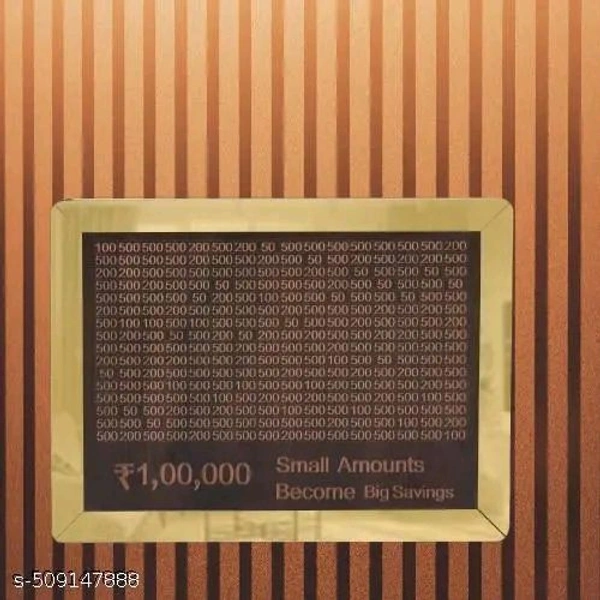Money Bank For Saving, Wooden Bank - Brown