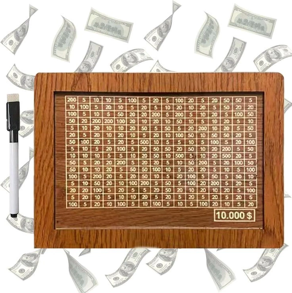 Money Bank For Saving, Wooden Bank - Brown