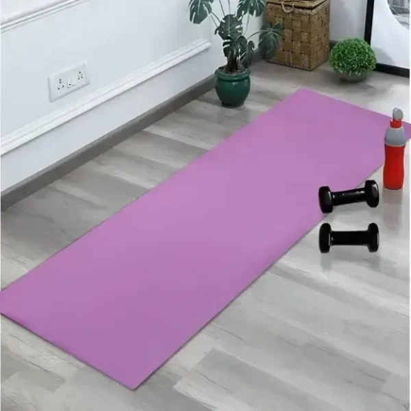 Yoga Mat Anti Slip Home Gym Exercise Workout Fitness for Men Women with Bag  - free size, Woody Brown