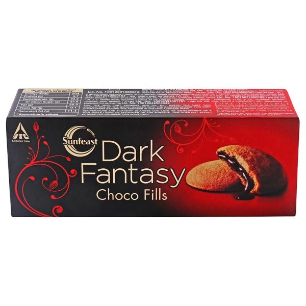 Sunfeast Dark Fantasy Biscuits - Cookies - Choco Fills - 75 g