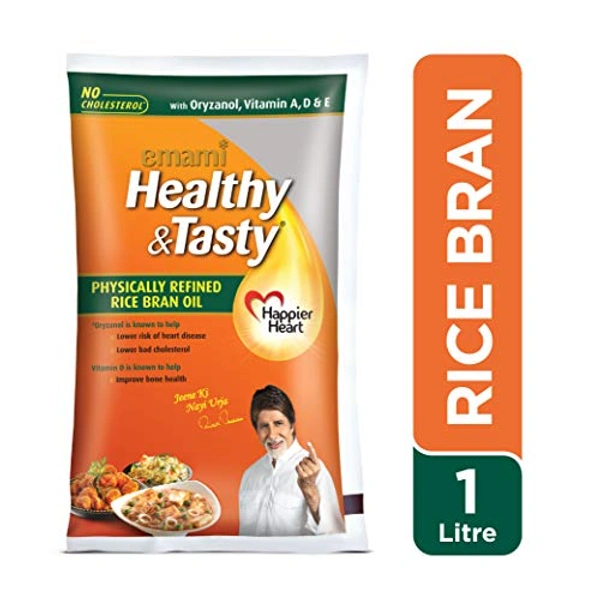 Emami Healthy & Tasty Refined Rice Bran Oil - 1lit