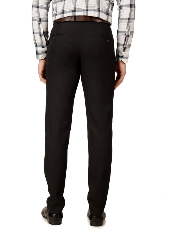 Dmd Clothing Lycra Cotton Stretchable | Plain Formal Trousers |  Polo Fit | Office Wear For Men'S | Charcoal Black - 28, CHARCOAL BLACK