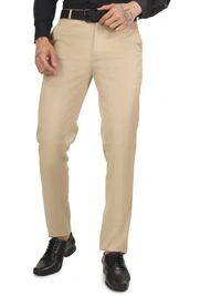 Dmd Clothing Lycra Cotton Stretchable | Plain Formal Trousers |  Polo Fit | Office Wear For Men'S | Caramel Cream - 28, CARAMEL CREAM