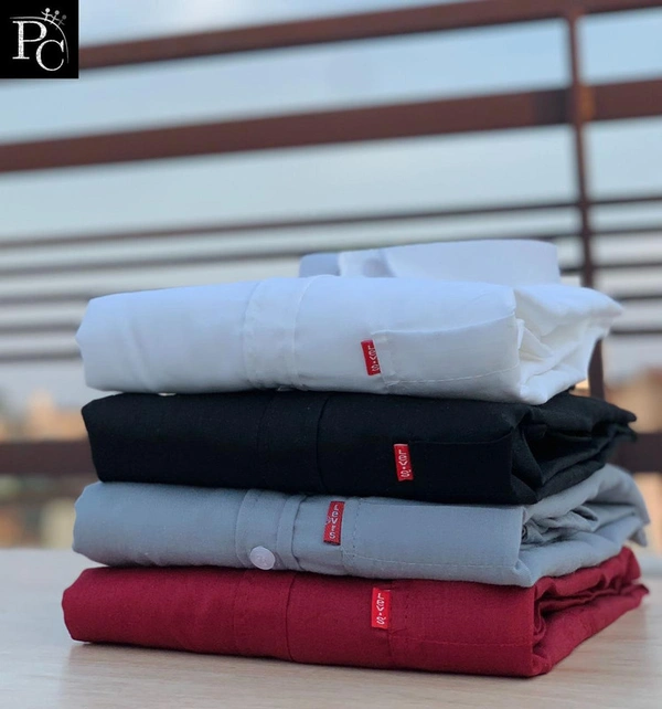 Levi Shirt ( Combo of 4pc) - M-38, White/Black/Grey/Red