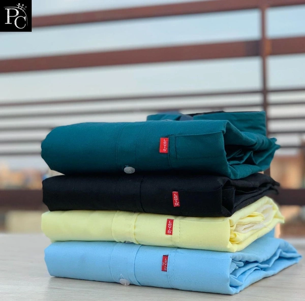 Levi Shirt ( Combo of 4pc) - M-38, Blue/Black/Yellow/Skyblue