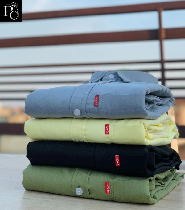 Levi Shirt ( Combo of 4pc) - M-38, Grey/Yellow/Black/Olive