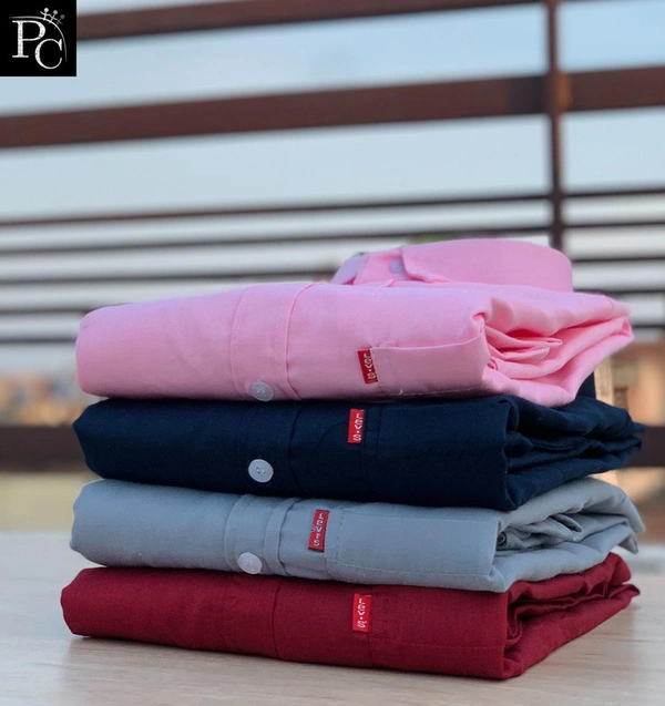 Levi Shirt ( Combo of 4pc) - L-40, Pink/Black/Grey/Red