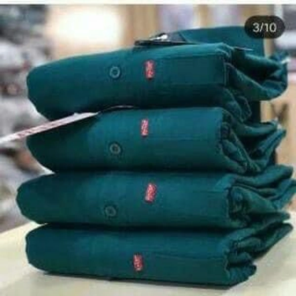 Levi Shirt ( Single Piece ) - Bottle Green, M-38