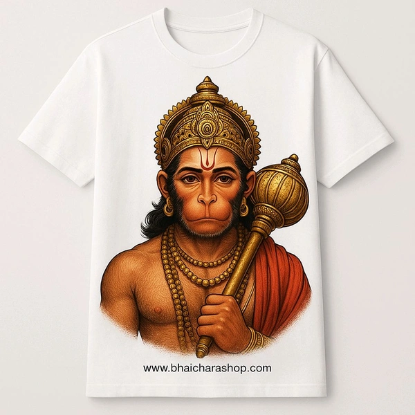 BHAICHARA SHOP  Hanuman Ji premium Quality Tshirt  - Red