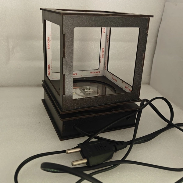 Shadow Rotating Lamp - 16*16*16, Black