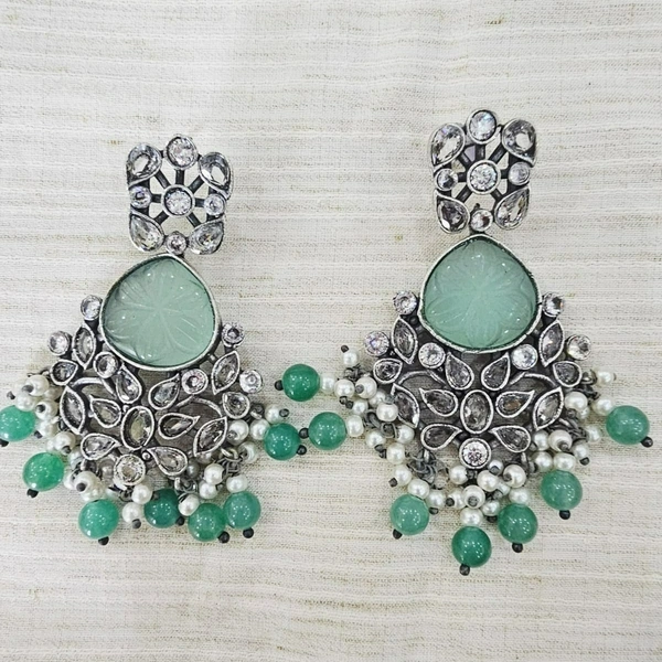 GlimSilk Graceful Bloom Drop Earrings - Acapulco