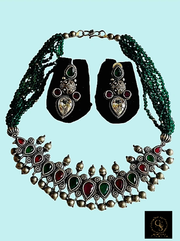 GlimSilk Regal Emerald & Ruby Symphony  (N-0005G)  - Lunar Green
