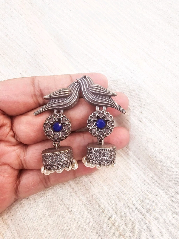 GlimSilk Jhumka - Silver