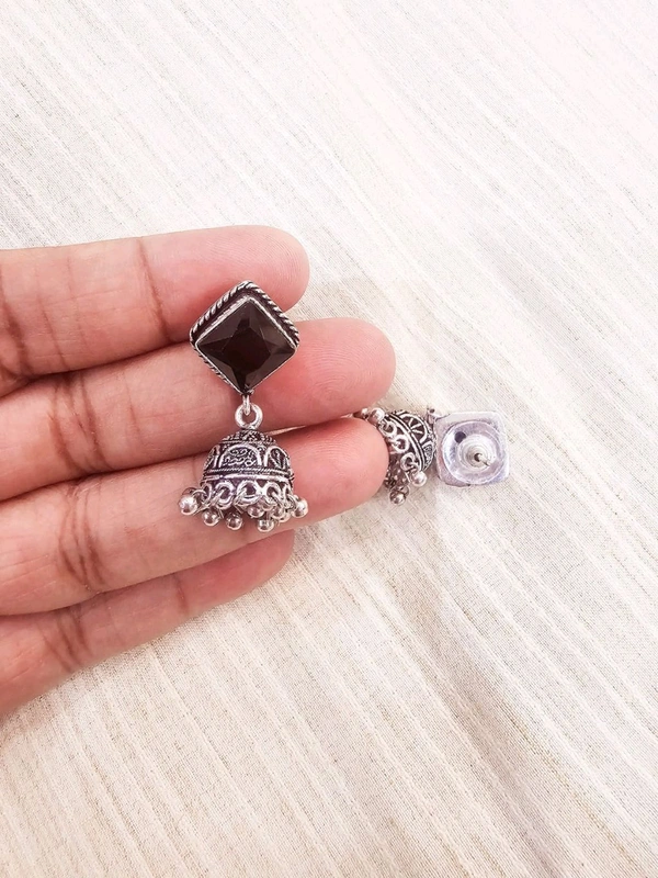 GlimSilk Small Jhumki - Silver