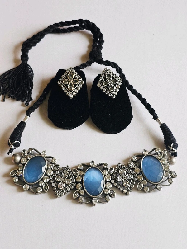 GlimSilk Midnight Monalisa Elegance (N-0006B) - Steel Blue