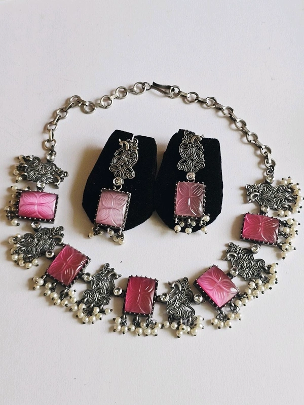 Ornate Bloom Necklace Set (N-0007P)