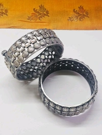 GlimSilk  Imperial Filigree Bangel ( B-0011) - Silver