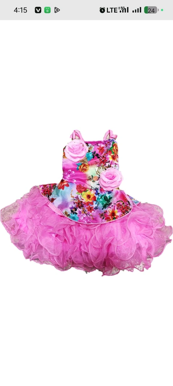 girl frock pink 🩷 multicolour - Pink Lace, 3-9 Years 9-12 Years 12-15 Years