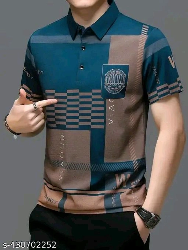 CHHOTE NAWAB MEN'S T-SHIRT  - Eastern Blue, L