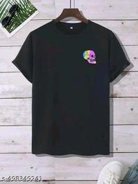 Cotton Men Cotton Oversize Tshirts - Black, XXL
