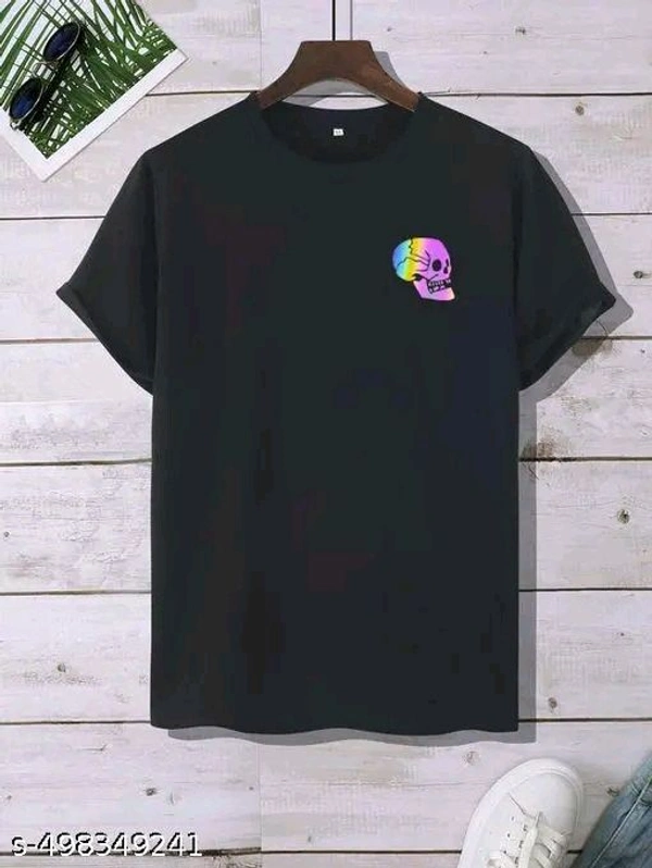 Cotton Men Cotton Oversize Tshirts - Black, XXL