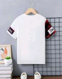 The Lion Printed Men With Tshirt  - White, L