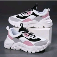 Trendy Unisex Chunky Sneakers - Medium Red Violet, 7