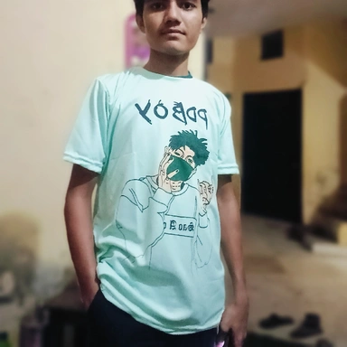 Printed Men Green T-shirt