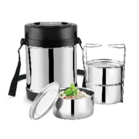 CutTales Thermo Insulated Stainless Steel Tiffin Lunch Box – 3 Compartment, Leak-Proof, Office & School Use