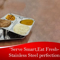 CutTales Trending Set of 2 Kids Plates, Stainless Steel Butterfly Plates Set Of 2, BPA Free And Non-Toxic Plates Set For Kids, Dishwasher Safe  - Silver, Pack Of 2