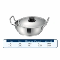 CutTales Sandwich Bottom Stainless Steel Kadhai Set Of 2 - 2