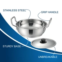 CutTales Sandwich Bottom Stainless Steel Kadhai Set Of 2 - 6
