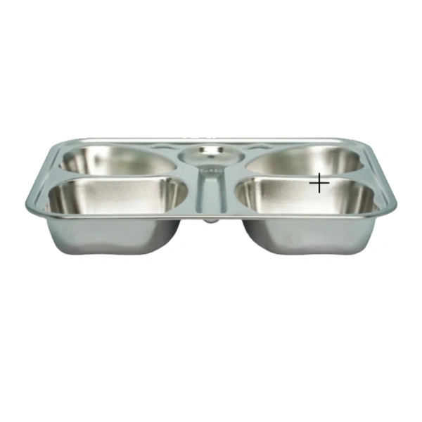 CutTales Trending Set of 2 Kids Plates, Stainless Steel Butterfly Plates Set Of 2, BPA Free And Non-Toxic Plates Set For Kids, Dishwasher Safe  - Silver, Pack Of 2