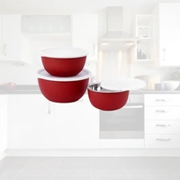 CutTales Premium Stainless Steel Bowl Set Of 3 - Durable, Mirror Finish, Multi-Purpose Serving Bowls-Free Size,Silver,3 - Silver, Pack of 3
