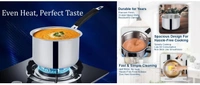 CutTales Stainless Steel try Ply Sauce Pan (Set Of 1, Size 14,16,18) - Pack Of 3