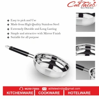 CutTales Premium Stainless Steel Fry Pan (Set of 3)– Non-Stick, Durable & Multi-Purpose Cookware for Everyday Cooking